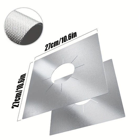 1/4/8pcs Premium Reusable Gas Range Stovetop, Burner Protector Pad Liner Cover, Extra Thick 0.15mm For Cleaning Kitchen Tools