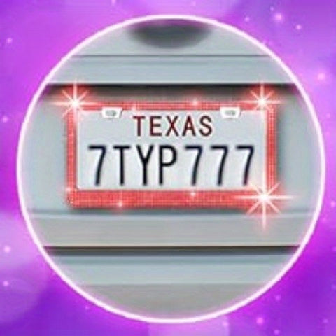 27pcs Red Glitter Car Accessories Set for Women, Glitter Steering Wheel Cover Universal Size 15 Inch, Glitter License Plate Frame, Glitter Phone Holder, Glitter Car Coaster