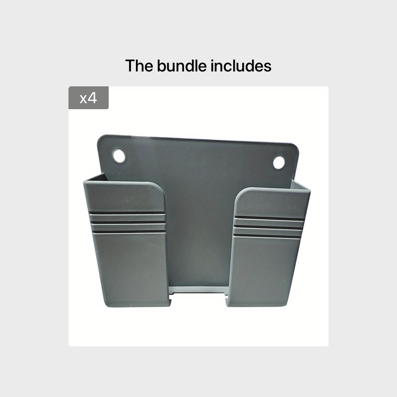 Wall Mount Phone Holder Adhesive Punch Free Remote Control Holder Plug Organizer for Home Bedroom Kitchen Office Storage