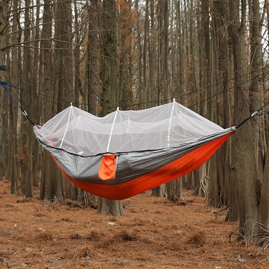 Anti-Rollover Double Hammock with Mosquito Net for Outdoor Camping and Home Use Christmas Gift
